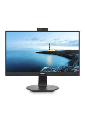Монітор TFT 23.8" Philips 241B7QUBHEB, IPS, USB-C, HDMI, DP, DP-out, webcam, Pivot, колонки, чорнийTFT 23.8" Philips 241B7QUBHEB, IPS, USB-C, HDMI, DP, DP-out, webcam, Pivot, колонки, чорний