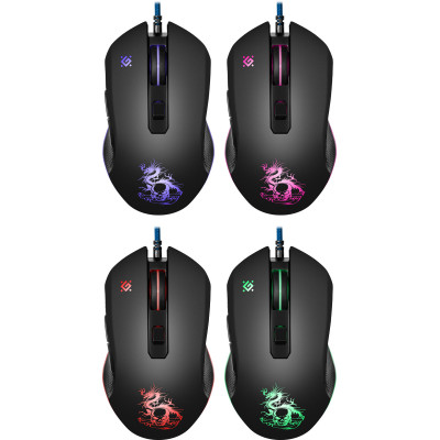 Мишка Defender Sky Dragon GM-090L, 6кн., 3200dpi, (+коврик) підсвітка
