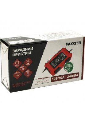 Зарядний пристрій Maxxter MX-CHR-1224V10A, для АКБ 12-24В, 10А