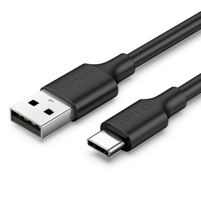 Кабель USB 2.0 AM-Type-C M, 3 м, 3.0A, (18W) Nickel Plating Чорний, US287 UGREEN
