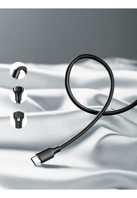 Кабель USB 2.0 AM-Type-C M, 3 м, 3.0A, (18W) Nickel Plating Чорний, US287 UGREEN