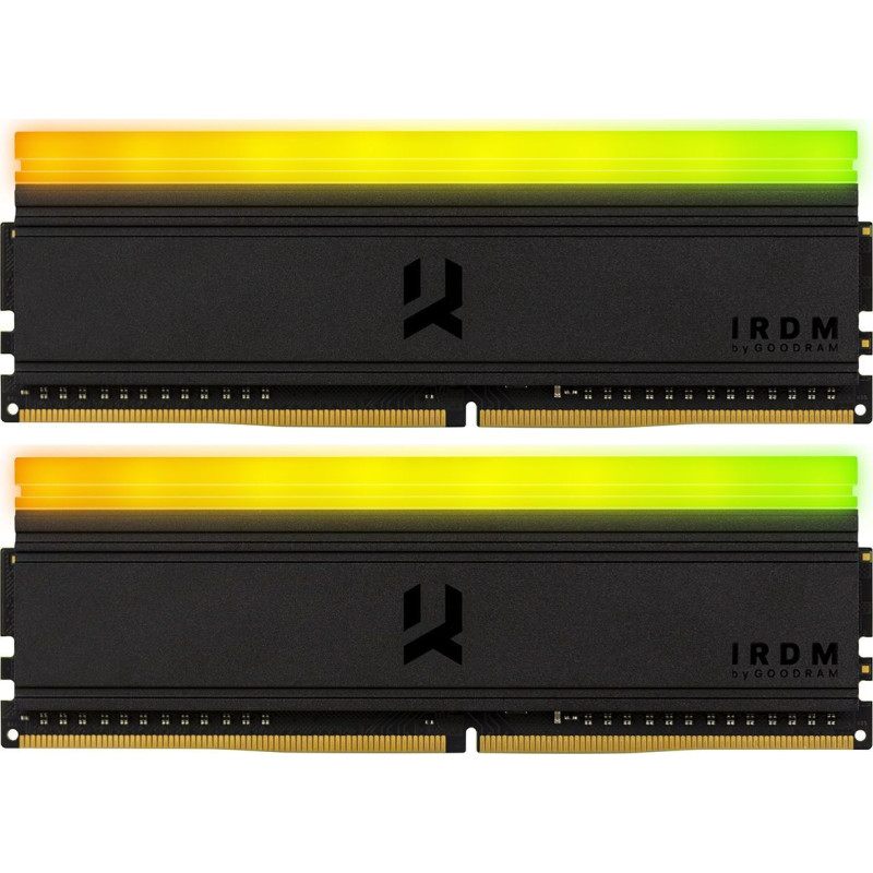 DDR4 16Gb 3600MHz (2*8Gb) GoodRAM IRDM RGB BLACK, Kit Retail