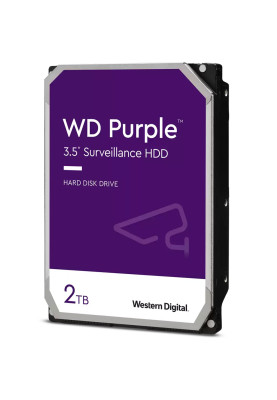 Жорсткий диск HDD 2000Gb, 5400 rpm, WD Purple, 256M, SATA III (WD22PURZ)