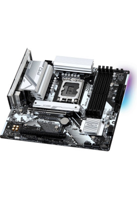 ASRock B760M PRO RS (1700/B760, 4*DDR5, 2xPCIex16, 4xSATAІІІ, 3xM.2, 2.5GLan, 7.1ch, mATX)