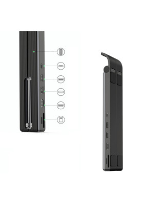 Складана підставка для ноутбука Ugreen X-Kit HUB Type C-->2xUSB 3.2 Gen1/HDMI 4K /SD/TF, CM359 чорна