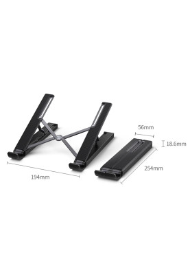 Складана підставка для ноутбука Ugreen X-Kit HUB Type C-->2xUSB 3.2 Gen1/HDMI 4K /SD/TF, CM359 чорна