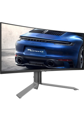 TFT 34" AOC PD34, QD-OLED, WQHD, 240Гц, 0,03мс, вигн., 2хHDMI, DP, USB-C, USB-hub, HAS, кол., чорний