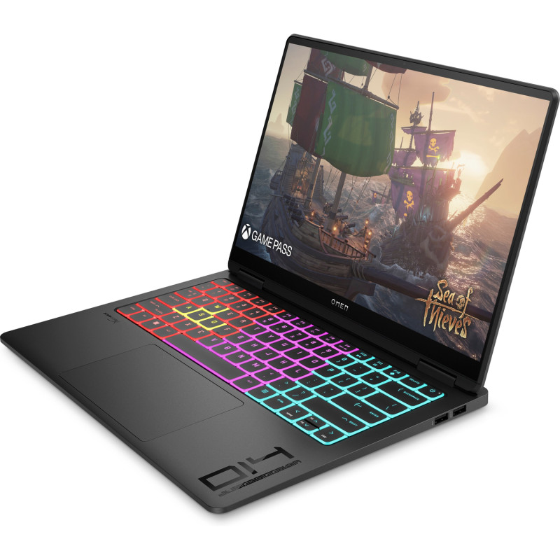 Ноутбук HP OMEN Gaming 14-fb0023ua 14"2.8K OLED,400n/Ultra7-155H(4.8)/16Gb/SSD1Tb/GF RTX 4050,6GB/Підсв/DOS (A49ZTEA)