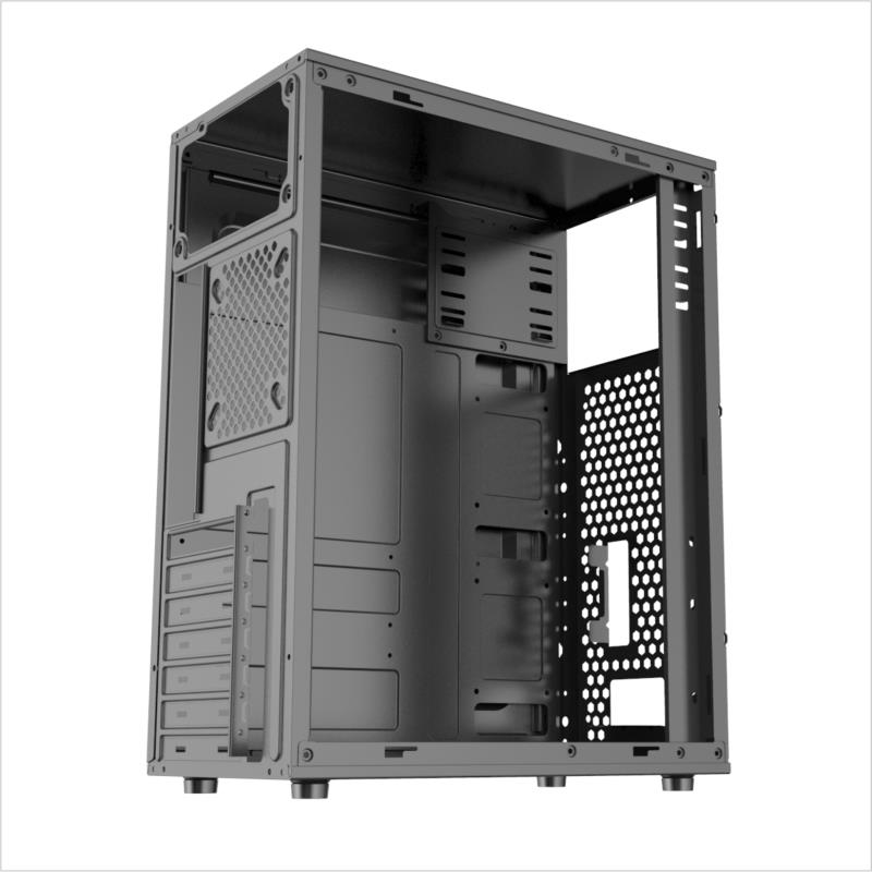<p>Класичний Midi-Tower корпус <b>Casecom GN-14-400</b> - це практичне та доступне за ціною рішення для домашніх та офісних комп’ютерних систем на основі материнських плат формату ATX, micro-ATX та mini-ITX. </p>
<p>На передній панелі корпусу розташовані аудіороз’єми для навушників і мікрофона та два USB-порти. Зручне розташування портів забезпечує легке підключення необхідного обладнання.</p>
<p>Корпус <b>Casecom GN-14-400</b> оснащений двома відсіками для встановлення 3.5" HDD та трьома відсіками для 2.5" SSD. </p> 
<p>Розмір шасі Midi Tower дозволяє простий монтаж стандартних компонентів, забезпечуючи при цьому достатньо місця для охолодження ЦП і відеокарти. </p>
<p>У верхній частині корпусу <b>Casecom GN-14-400</b> розташовується блок живлення потужністю 400 Вт. Таке розташування блоку живлення сприяє кращій циркуляції повітря та відведенню тепла. </p>