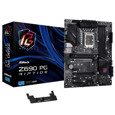 Материнська плата AsRock Z690 PG RIPTIDE (1700/Z690, 4*DDR4, 2*PCIex16, HDMI, 8xSATA, 3xM.2, 2.5Glan, 7.1ch, ATX)