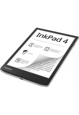 Електронна книжка PocketBook InkPad 4 (PB743G), IPX8, Stardust Silver