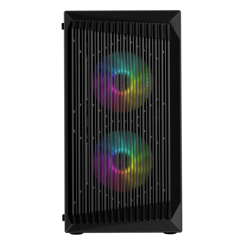 Корпус LogicConcept ATOS MESH+GLASS ARGB fans 3x120mm BLACK без БЖ mATX