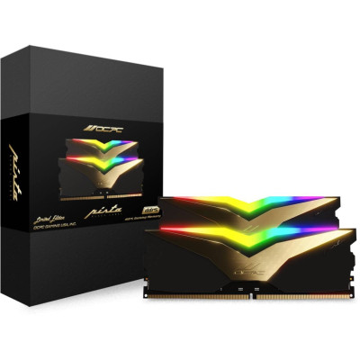 DDR5 32Gb 6000MHz (2*16Gb) OCPC PISTA RGB C40 Black Label, Retail Kit