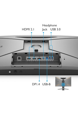 TFT 27" BenQ EX270QM, IPS, QHD, 240 Гц, 1мс, DHDR600, 2xHDMI, DP, USB-hub, HAS, колонки