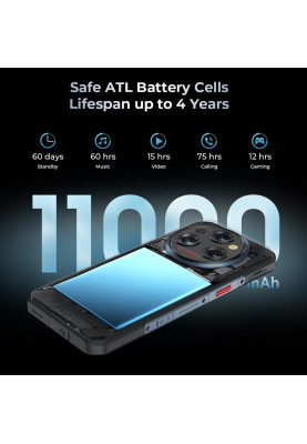 Смартфон Oukitel WP35 5G 6.6" FHD+ /8GB+256GB/ MTK6100+ /11000mAh /64+32Мп/ IP69K /NFC Brown