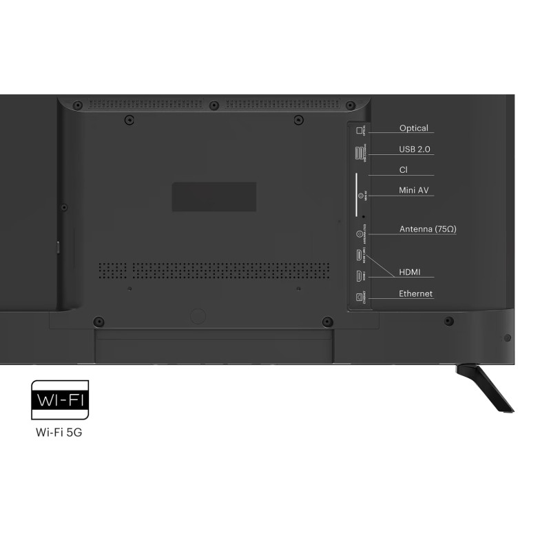 TV 32 Kivi 32H730QB HD/DLED/T2/Android 11/2 x 8W/HDMI/Wi-Fi/VESA 200x200 M4/Black