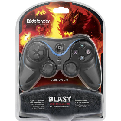 Геймпад Defender Blast USB, Bluetooth, Li-Ion, PlayStation3/ПК/Android