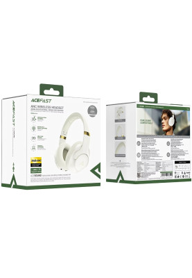 Гарнітура Acefast H4 ANC, Bluetooth, Beige