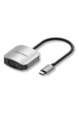 Перехідник USB3.1 Type-C --> VGA (F), 1080p 60Hz, кабель 0.15м, Vention