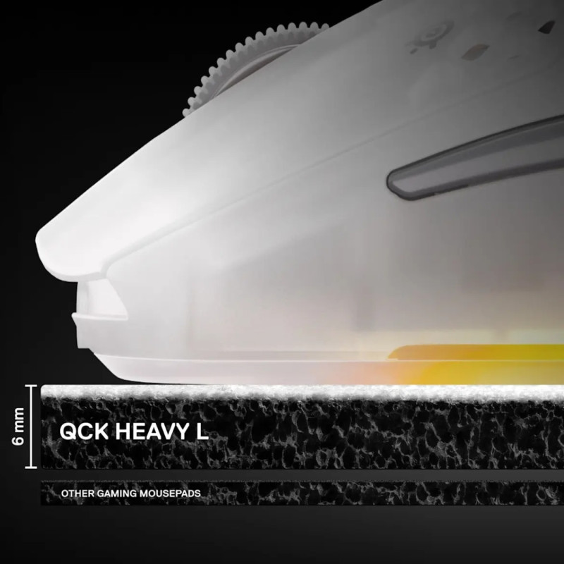 Ігрова поверхня SteelSeries QcK Heavy Large 450х400х6мм White