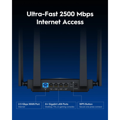 Маршрутизатор Cudy WR3600H, BE3600 2.5G Wi-Fi 7 Router