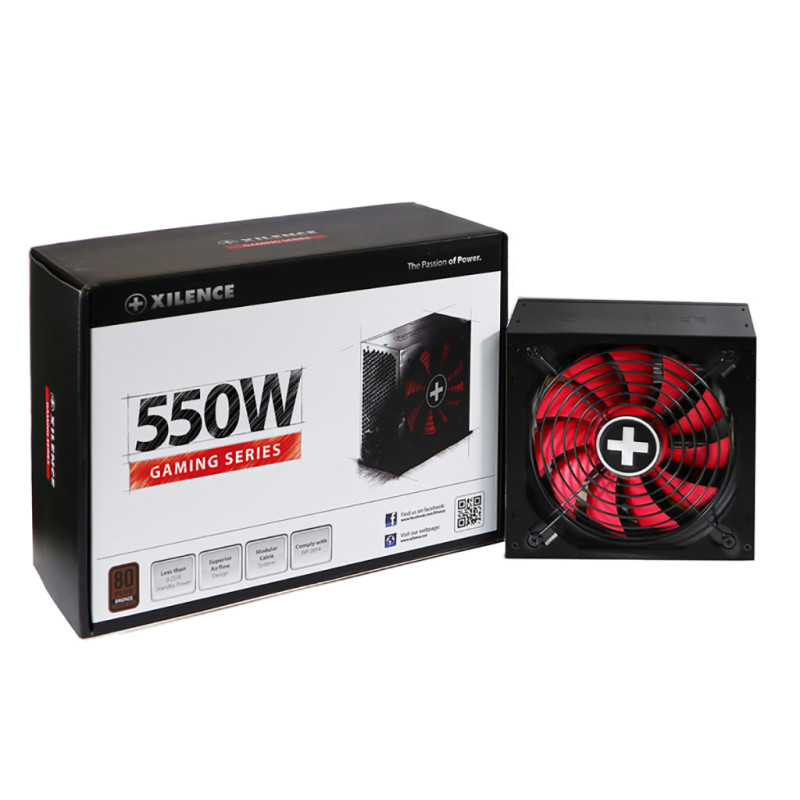 Блок живлення 550W Xilence XP550R10 Gaming series, 120mm, 80+ BRONZE, Retail Box