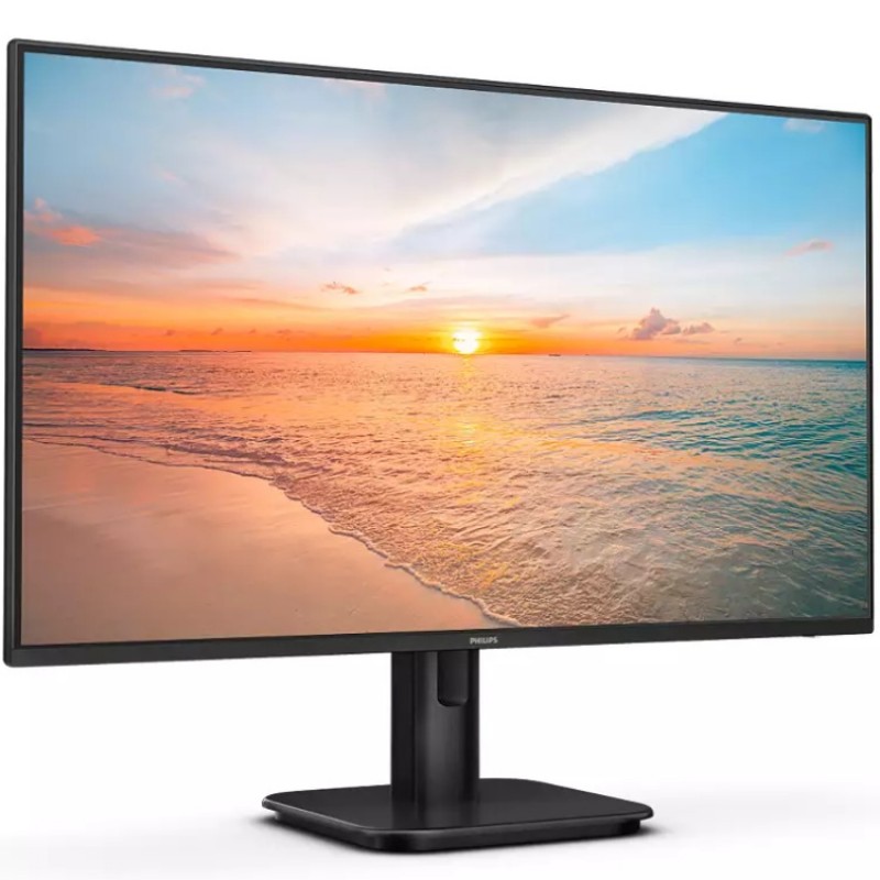 TFT 23.8" Philips 24E1N1300A, IPS, 100 hz, HDMI, USB-C, USB, колонки, чорний