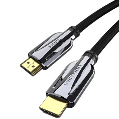 Кабель HDMI M - M, 1.5  м, V2.1, 8K 60Гц обплетення, чорний Vention