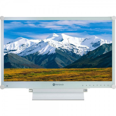 Монітор TFT 21.5" Neovo RX-22G, скло NeoV™, Anti-Burn-in™, D-Sub, DVI-D, HDMI, DP, 24/7, металевий, колонки, білий