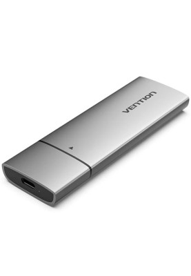 Зовнішня кишеня для SSD M.2 (NGFF) B&M-key USB Type-C 3.2 сіра Vention