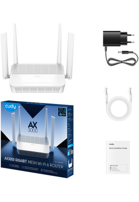 Маршрутизатор Cudy WR3000S, AX3000 Gigabit Wi-Fi 6 Mesh Router