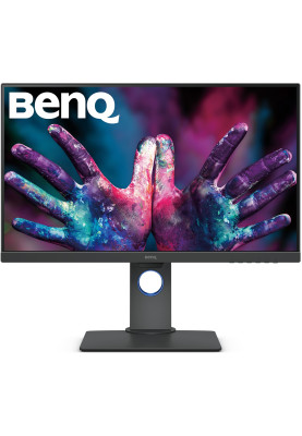 TFT 27" BenQ PD2700U, IPS, 4K UHD, HDMI, DP, mDP, USB, Pivot, колонки, темно сірий