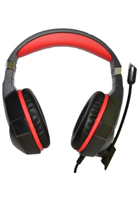 Навушники з мікрофоном Microlab  G7 black+red