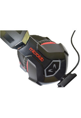 Навушники з мікрофоном Microlab  G7 black+red
