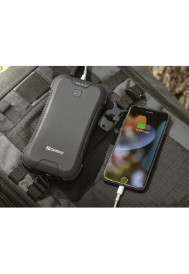 Повербанк Sandberg PD 30000 mAh 45W 20В/2 А, QC 3.0, 2хUSB, Type-C OUT, ліхтарик на 8 LED