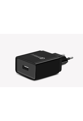 Зарядний пристрій 1xUSB 18W (USB A QC 3.0) Fast Charger Black CD122 Ugreen