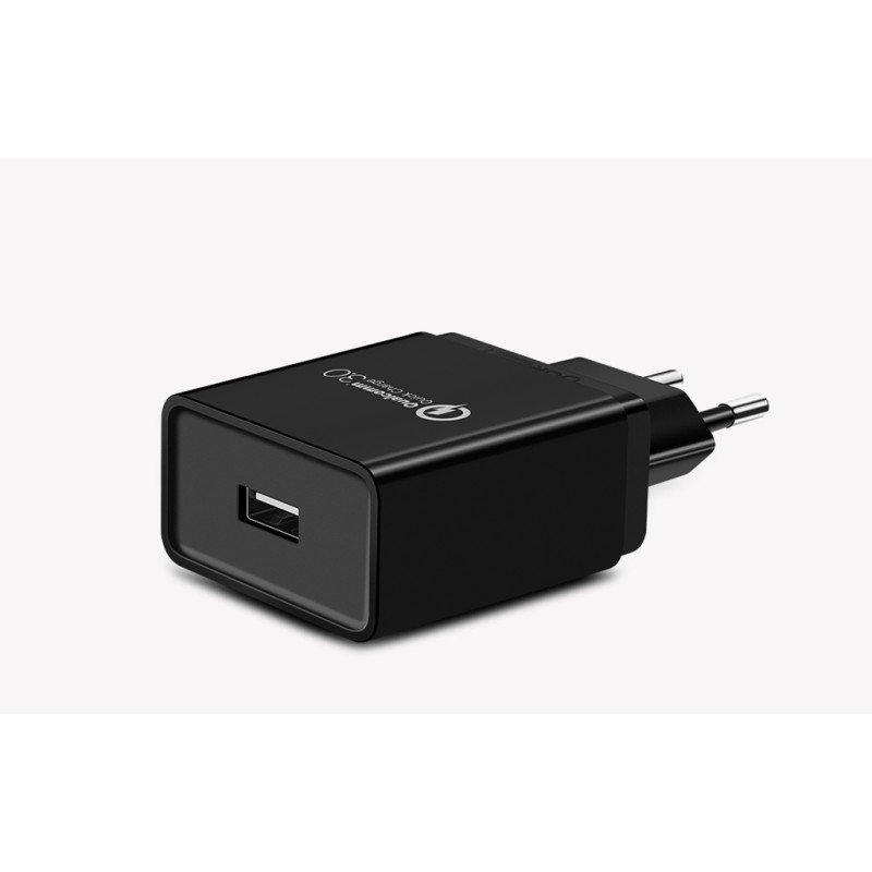 Зарядний пристрій 1xUSB 18W (USB A QC 3.0) Fast Charger Black CD122 Ugreen