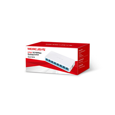 Комутатор Mercusys MS108, 8 ports/10-100 MBit/s