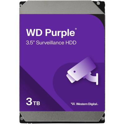 HDD 3000Gb, IntelliPower, WD Purple, 256M, SATA 6Gb/s (WD33PURZ)