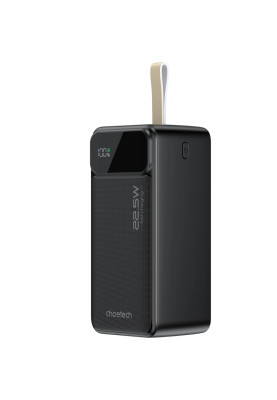 УМБ Choetech 50000mAh, 22,5W PD QC3.0, USB-C In/out, 2xUSB-A Li-pol чорна