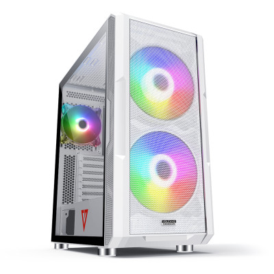 Корпус Modecom AMIRANI ARGB WHITE fans 2x200mm+1x120mm без БЖ ATX Корпус Modecom AMIRANI ARGB WHITE fans 2x200mm+1x120mm без БЖ ATX