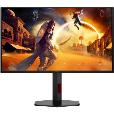 TFT 26.5" AOC Q27G4SDR, QD-OLED, 360Hz, 0,3ms, 2xHDMI, DP, USB-hub, HAS, Pivot, чорно-червоний