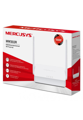 Маршрутизатор Mercusys MW302R N300 2xFE LAN 1xFE WAN