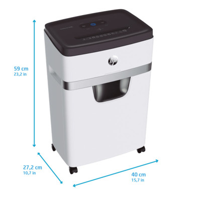 Знищувач документів HP OneShred 12MC, A4, 80g х 12 листів, 2*15, 25 л, P-5