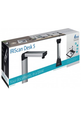 Сканер A4 Canon IRIScan Desk 5 (8MP, 30 стор/хв, USB, книжковий, чорний)