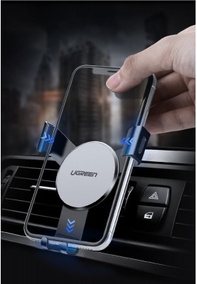 Автомобільне кріплення для смартфона 4.7-6.5" Gravity (На решітку) LP130 Ugreen Чорне