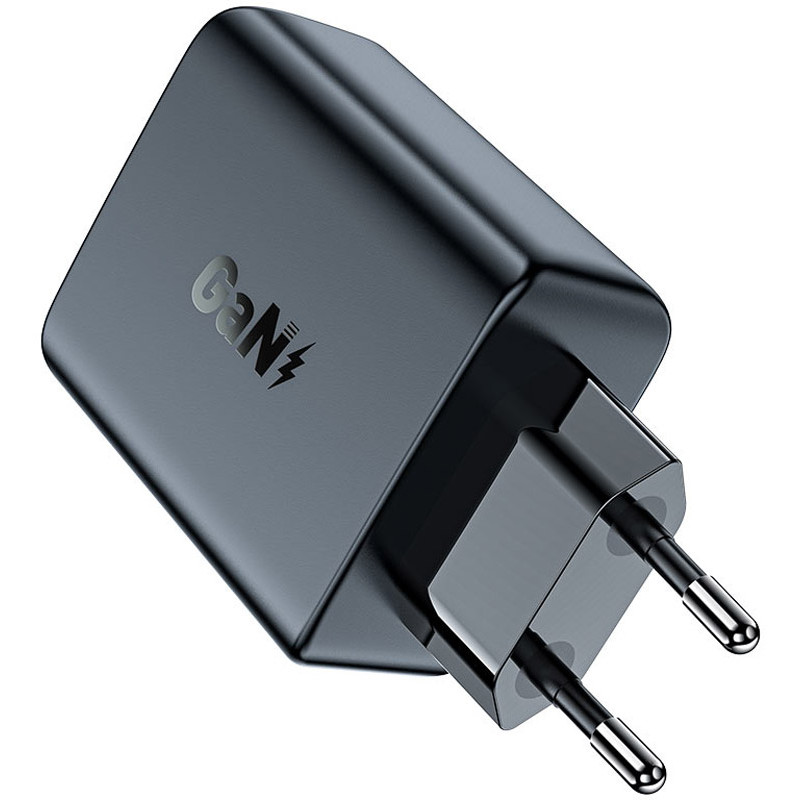 Зарядний пристрій 2xUSB 50W (USB-C+USB-C) Gan A29 Fast Charger Black Acefast