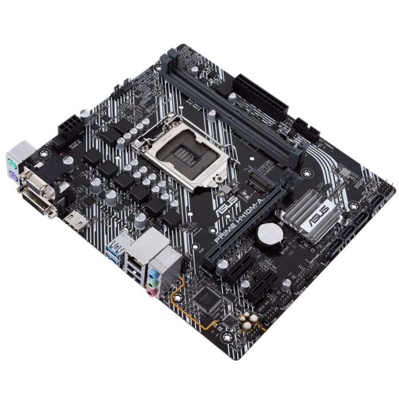 Материнська плата ASUS PRIME H410M-A/CSM (1200/H410, 2*DDR4, 1xPCIex16, HDMI/DVI/VGA, 4xSATAІІІ, M.2, GLan, 7.1ch, mATX)