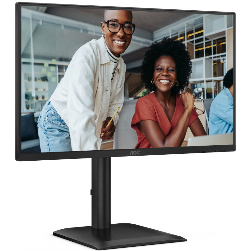 TFT 23.8" AOC 24E4U, IPS, 120Гц, HDMI, DP,USB-hub, HAS, Pivot, колонки, чорний