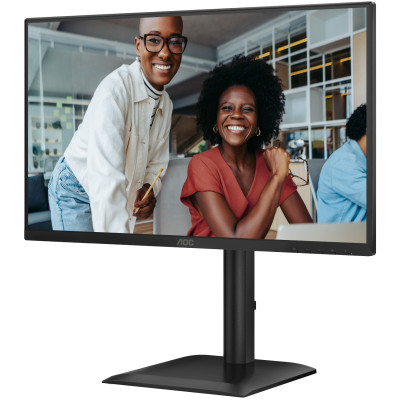TFT 23.8" AOC 24E4U, IPS, 120Гц, HDMI, DP,USB-hub, HAS, Pivot, колонки, чорний